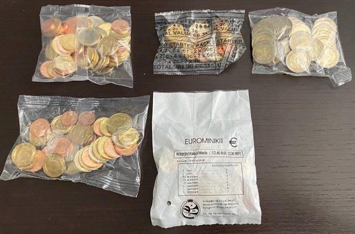 Europa. Starter Kit 1999/2002 (5 kits) (Zonder Minimumprijs), Postzegels en Munten, Munten | Europa | Euromunten