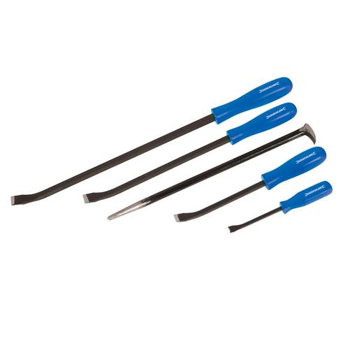 Silverline 5-delige set breekijzers - gehard staal - heav..., Doe-het-zelf en Verbouw, Gereedschap | Handgereedschap, Nieuw, Ophalen of Verzenden