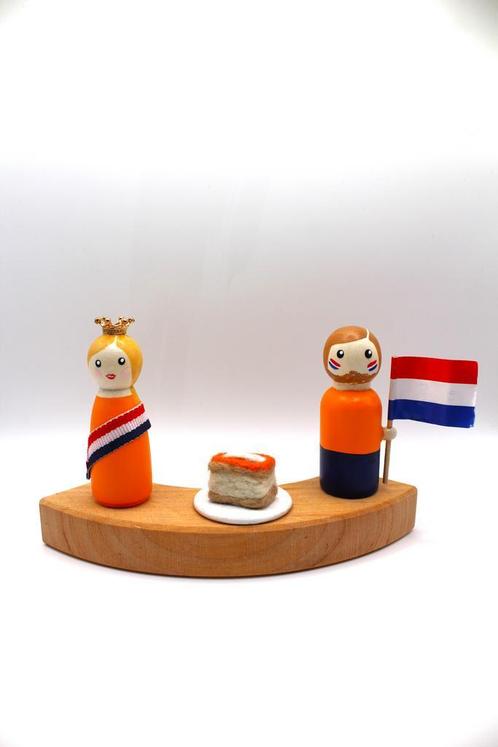 Jaarring steker koningsdag - Oranjetompouce, Kinderen en Baby's, Speelgoed | Houten speelgoed, Nieuw, Ophalen of Verzenden