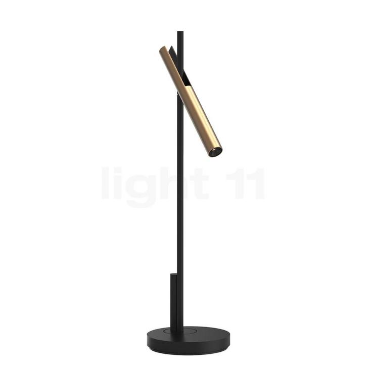 Belux Esprit Tafellamp LED, zwart/goud - met lampvoet, Huis en Inrichting, Lampen | Tafellampen, Nieuw, Verzenden