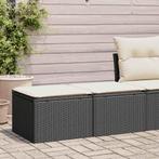 vidaXL 2-delige Loungeset met kussens poly rattan acacia, Verzenden, Nieuw, Rotan, Loungeset