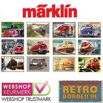 Cafe Pub Bord / Wandbord - MARKLIN trein - super kwaliteit beschikbaar voor biedingen