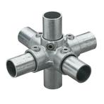 Buiskoppeling 4-weg kruisstuk Ø 60,3 mm Zink, Verzenden, Nieuw