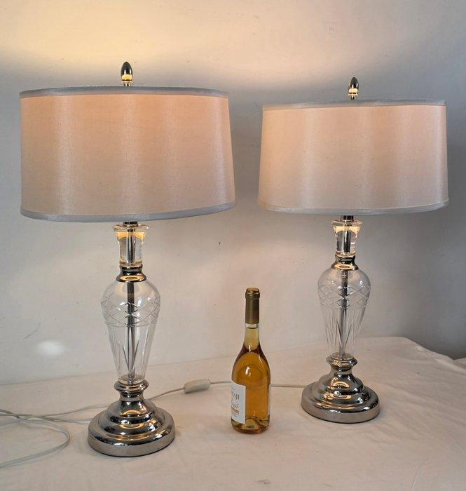 Excelsior - Tafellamp (2) - Kristal, Verzilverd, Antiek en Kunst, Curiosa en Brocante