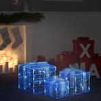 vidaXL Kerstverlichting geschenkdozen 3 st decoratief acryl, Diversen, Kerst, Verzenden, Nieuw