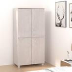 vidaXL Kledingkast HAMAR 89x50x180 cm massief grenenhout wit, Huis en Inrichting, Kasten | Kledingkasten, Verzenden, Nieuw