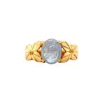 Gouden vintage ring met stersaffier 20 krt, Ophalen of Verzenden, Nieuw