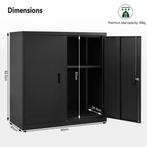 Afsluitbare Metalen Archiefkast met Verstelbare Plank, Huis en Inrichting, Kasten | Roldeurkasten en Archiefkasten, Verzenden