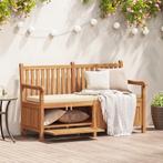 vidaXL Tuinkast Bank Bruin 150 x 60 x 90 cm Massief teakhout, Tuin en Terras, Tuinbanken, Verzenden, Nieuw