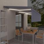 vidaXL Luifel handmatig uittrekbaar met rolgordijn LED 6x3 m, Verzenden, Nieuw