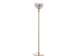Brilliant Gould vloerlamp 1-vlammig goud/rookglas,, Verzenden, Nieuw