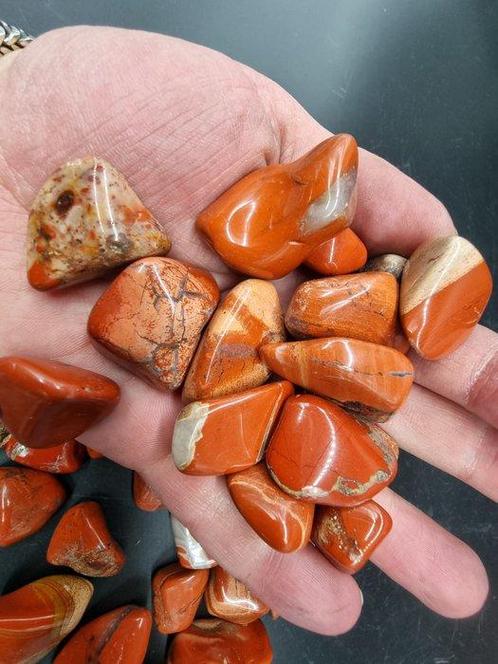 1000g Gepolijst Rode Jaspis- 1 kg, Verzamelen, Mineralen en Fossielen