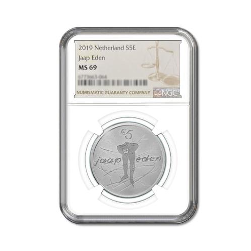 Jaap Eden Vijfje 2019 Zilver Proof (MS69), Postzegels en Munten, Munten | Nederland, Verzenden
