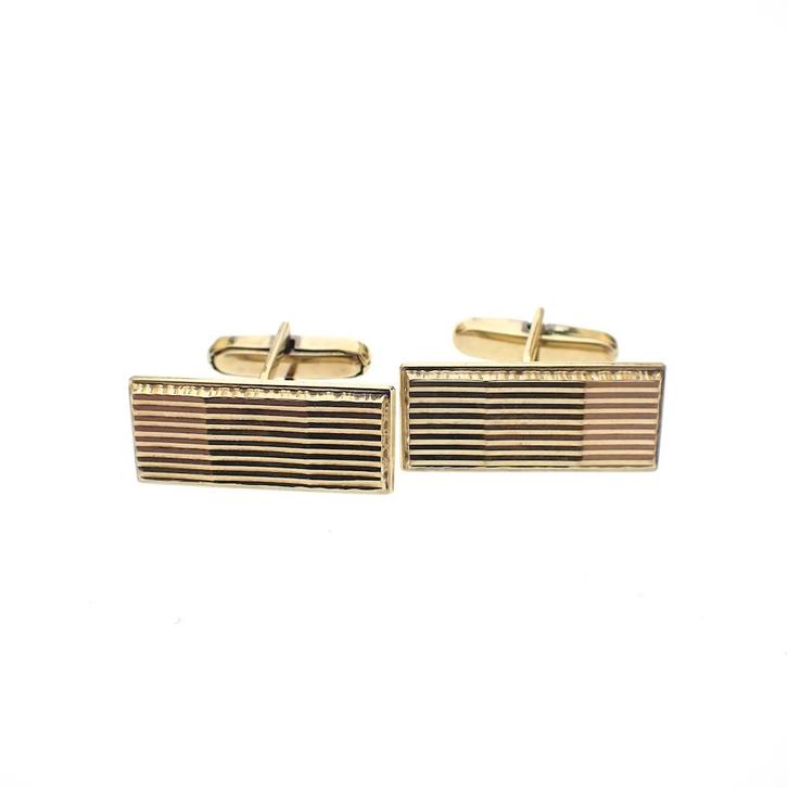 Gouden manchetknopen (mannen sieraad, manchetknoop), Sieraden, Tassen en Uiterlijk, Antieke sieraden, Goud, Ophalen of Verzenden