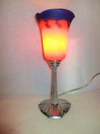 Lamp - Art Deco. Chromen frame. Glaspasta tulp circa 1935