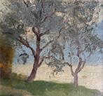 Giovanni Fattori (1825–1908), seguace di - Ulivi in fiore