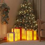 vidaXL Kerstfiguur cadeaudoos 3 st verlicht 64 warmwitte, Verzenden, Nieuw