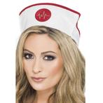 Wit verpleegster verkleed hoedje - Feesthoeden overig, Nieuw, Ophalen of Verzenden