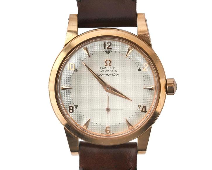 Een 18 krt. roségouden Omega Seamaster Jumbo, ca. 1952, Sieraden, Tassen en Uiterlijk, Horloges | Antiek