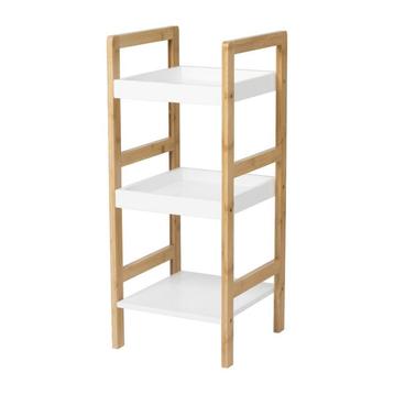 Badkamerrek - naturel/wit - 72x30x30 cm beschikbaar voor biedingen