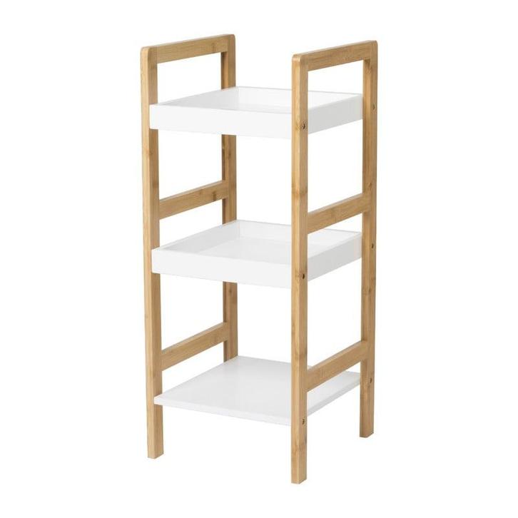 Badkamerrek - naturel/wit - 72x30x30 cm, Huis en Inrichting, Badkamer | Badtextiel en Accessoires, Verzenden