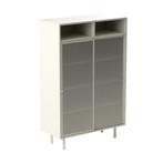 *WOONWINKEL* Metalen Kast Met Schuifdeuren Greige, Huis en Inrichting, Verzenden, Nieuw