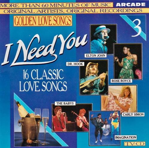 Various - Golden Love Songs Volume 3 - I Need You (16 Cla..., Cd's en Dvd's, Cd's | Verzamelalbums, Verzenden