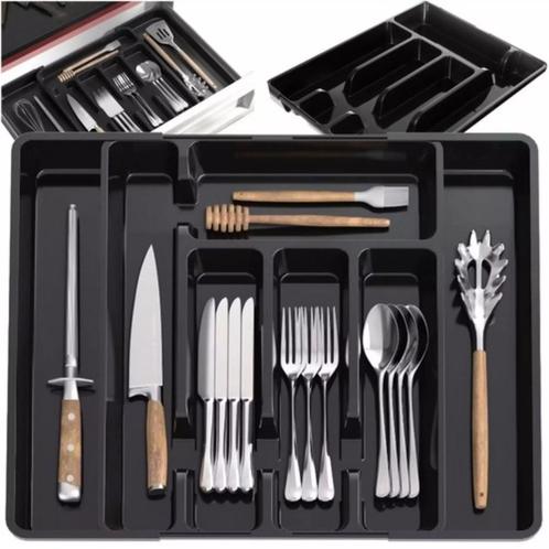 Ruhhy Uitschuifbare Bestekbak - Verstelbaar van 28-45 cm..., Huis en Inrichting, Keuken | Keukenbenodigdheden, Nieuw, Ophalen of Verzenden