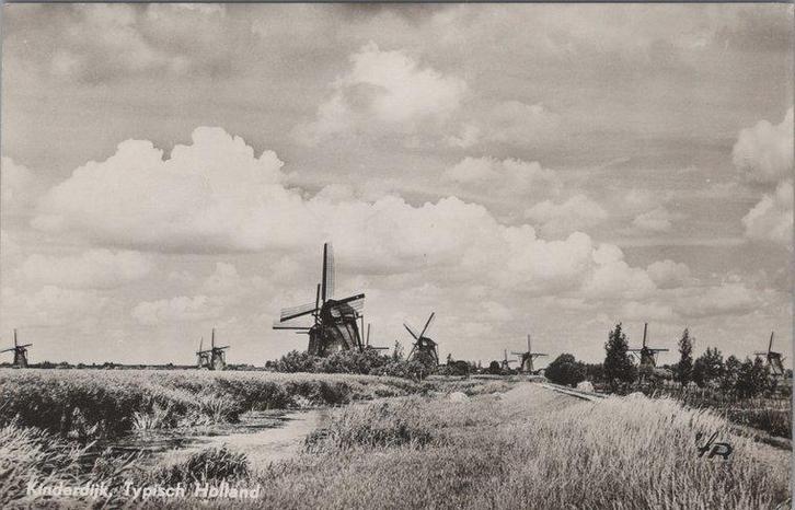 KINDERDIJK - Typisch Holland, molens, Verzamelen, Ansichtkaarten | Nederland, Verzenden