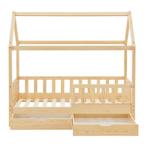 Kinderbed Marli - 80 x 160 cm - Houtkleur - Incl. lades, Verzenden, Nieuw