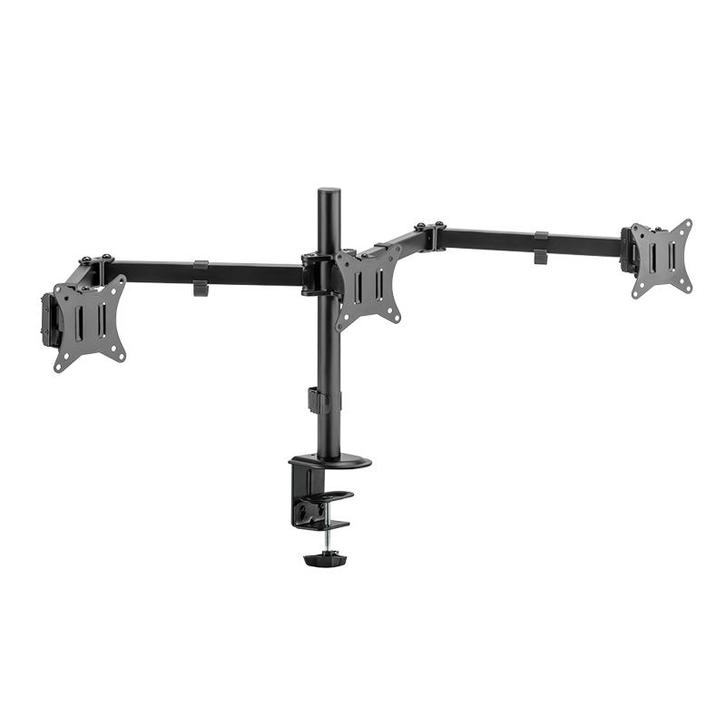 Desk Mount Triple LogiLink 13-27 (Standaards, Monitors), Computers en Software, Monitoren, Nieuw, Ophalen of Verzenden