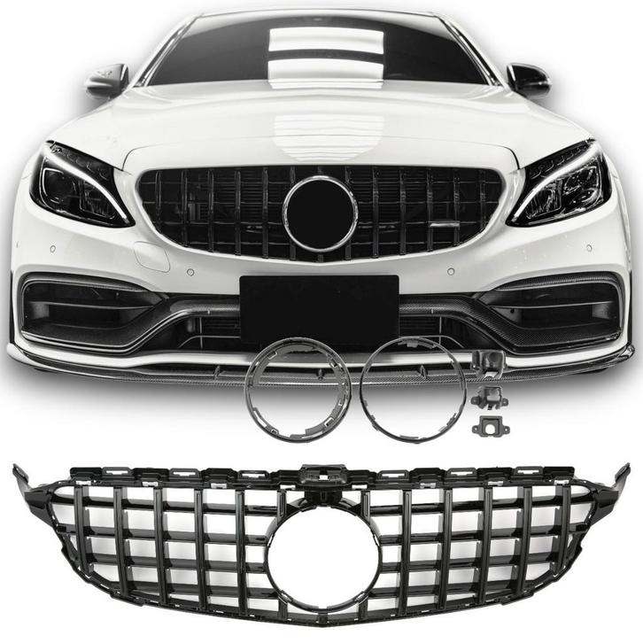 Sport Panamericana grille geschikt voor Mercedes W205 C-Klas, Auto-onderdelen, Carrosserie en Plaatwerk, Nieuw, Ophalen of Verzenden
