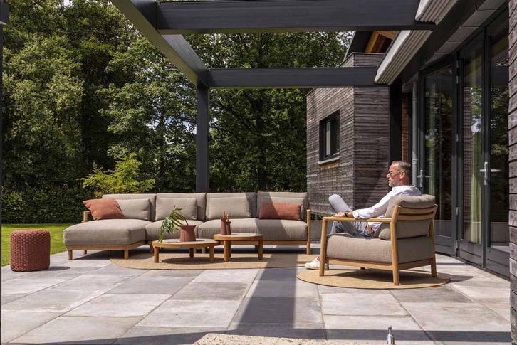 4 Seasons Outdoor Marie chaise loungeset teak met, Tuin en Terras, Tuinsets en Loungesets, Ophalen of Verzenden