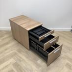 ladeblok vv 3 lades (hxbxd) 60x43x77 cm, havanna - grijs, Ophalen of Verzenden, Gebruikt