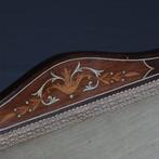 Bijzonder elegant bankje in Hepplewhite ca 1880 incl bekledi, Antiek en Kunst, Ophalen of Verzenden