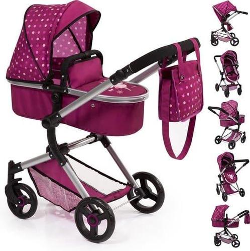 Bayer Design - Combi Poppenwagen Neo Vario - Paars met Fee, Kinderen en Baby's, Speelgoed | Poppen, Zo goed als nieuw, Ophalen of Verzenden