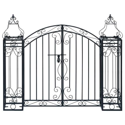 vidaXL Poort decoratief 122x20,5x100 cm smeedijzer, Tuin en Terras, Palen, Balken en Planken, Nieuw, Verzenden