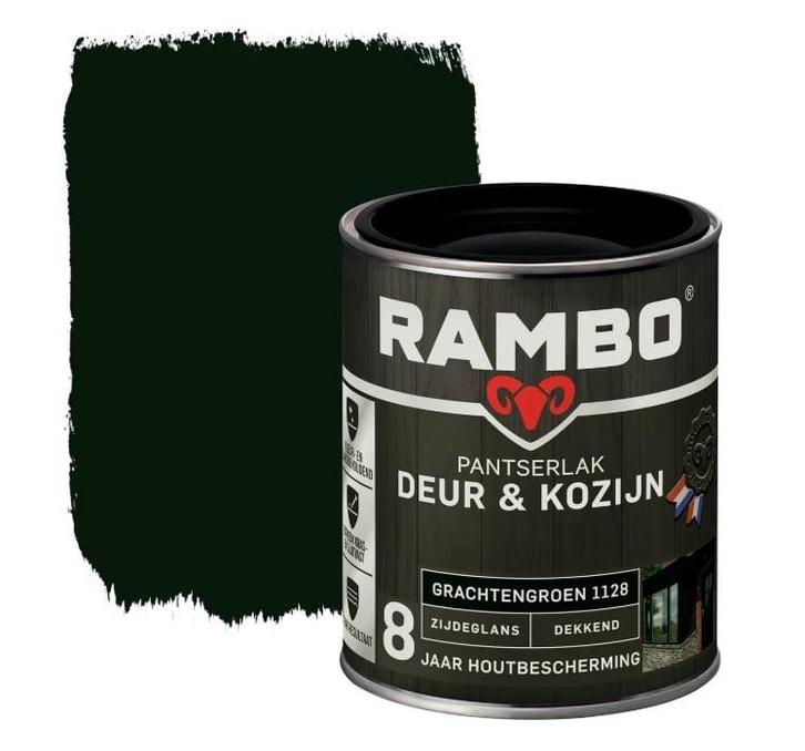 Rambo Pantserlak Deur en Kozijn Grachtengroen 1.5L, Doe-het-zelf en Verbouw, Verf, Beits en Lak, Lak, Groen, Nieuw, Minder dan 5 liter