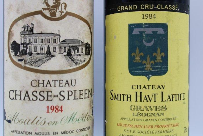 1984 Chateau Chasse-Spleen & Chateau Smith Haut Lafitte -, Verzamelen, Wijnen