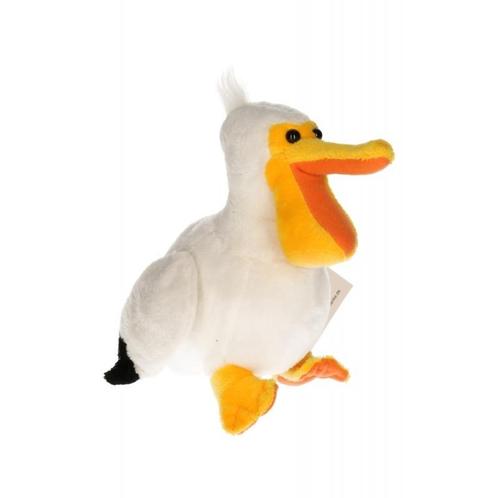 Pluche pelikaan knuffel 17 cm - Knuffel vogels, Kinderen en Baby's, Speelgoed | Knuffels en Pluche, Ophalen of Verzenden