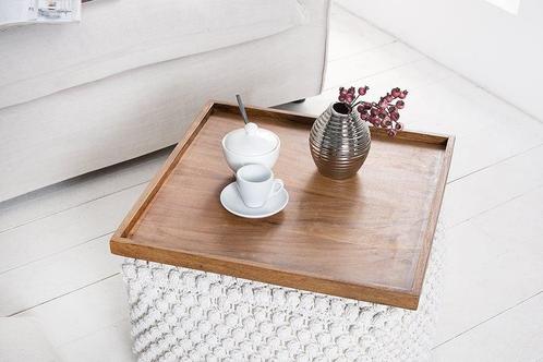 Massives Tablett MAKASSAR 50cm Sheesham steenafwerking, Huis en Inrichting, Woonaccessoires | Overige, Ophalen of Verzenden