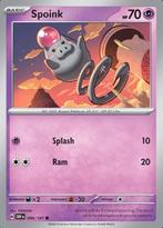 Spoink 090/197 reverse holo Obsidian flames, Ophalen of Verzenden, Nieuw, Losse kaart, Foil