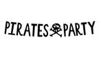 Piraten Slinger Pirates Party Zwart 1m, Nieuw, Verzenden
