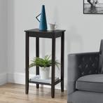 Bijzettafel Thun met plank MDF 38x30x74 cm donkerbruin, Huis en Inrichting, Tafels | Bijzettafels, Verzenden, Nieuw