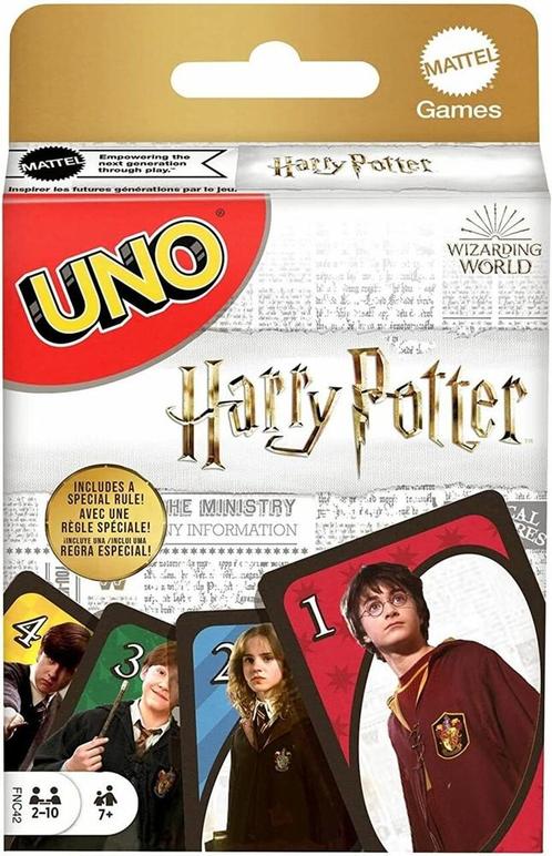 Uno - Harry Potter | Mattel - Kaartspellen, Hobby en Vrije tijd, Gezelschapsspellen | Kaartspellen, Nieuw, Verzenden