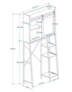 Opbergkast Boven Toilet met Schuifdeur en Planken, Huis en Inrichting, Verzenden, Nieuw