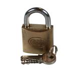 Tri-Circle Massief koperen hangslot - 38 mm - Inclusief 3..., Ophalen of Verzenden, Nieuw