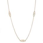 Fantasie collier 47 cm 10 krt, Verzenden, Zo goed als nieuw, Goud
