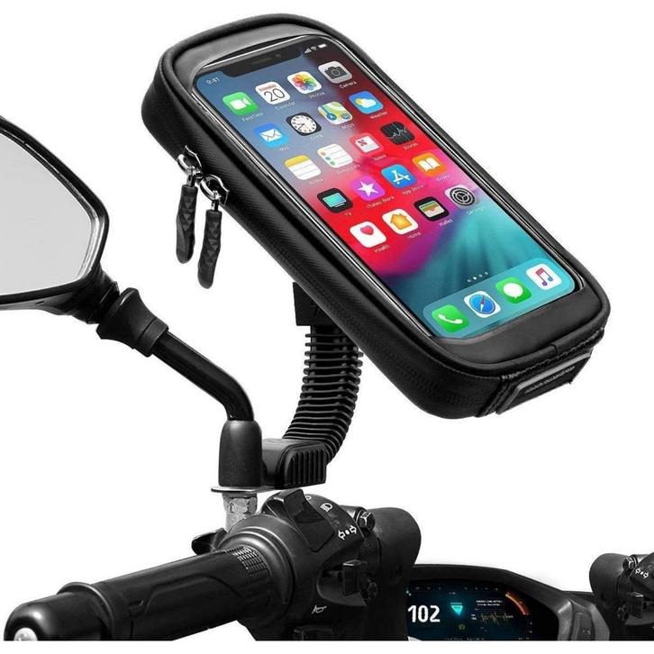 Universele motorhouder | Spiegelmontagestandaard | Stuur, Telecommunicatie, Telefoonhouders, Ophalen of Verzenden