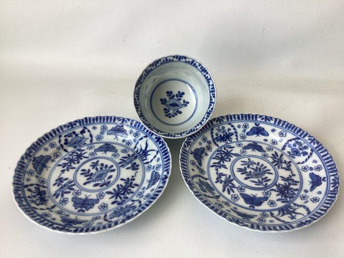 Kop en schotel (3) - Kop en schotels + extra schotel -, Antiek en Kunst, Antiek | Overige Antiek